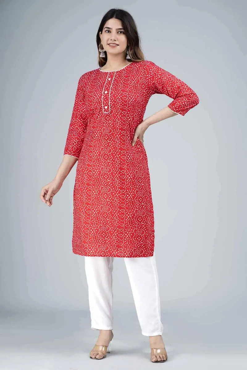 Cotton Printed Kurti for Women