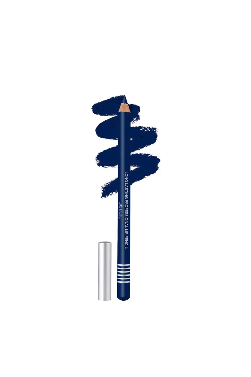 Colors Queen Non Transfer Lip Liner Pencil (Blue) - Pack of 1