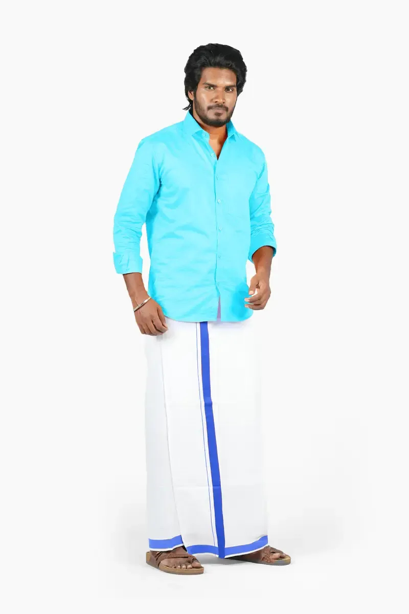 Men's Cotton Velcro Dhoti With Pocket