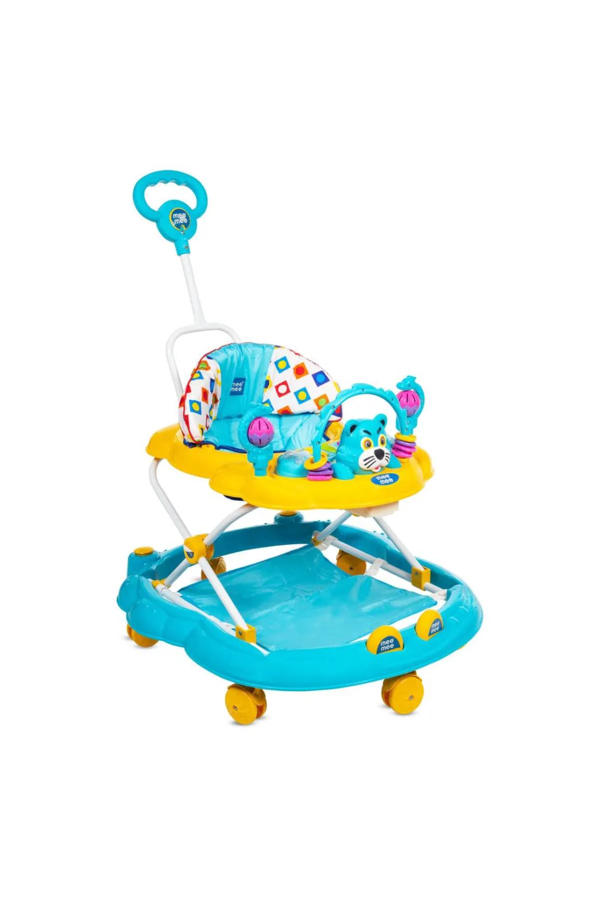 Mee Mee Simple Step Baby Walker with Parental Control Handle & Musical Activity Tray