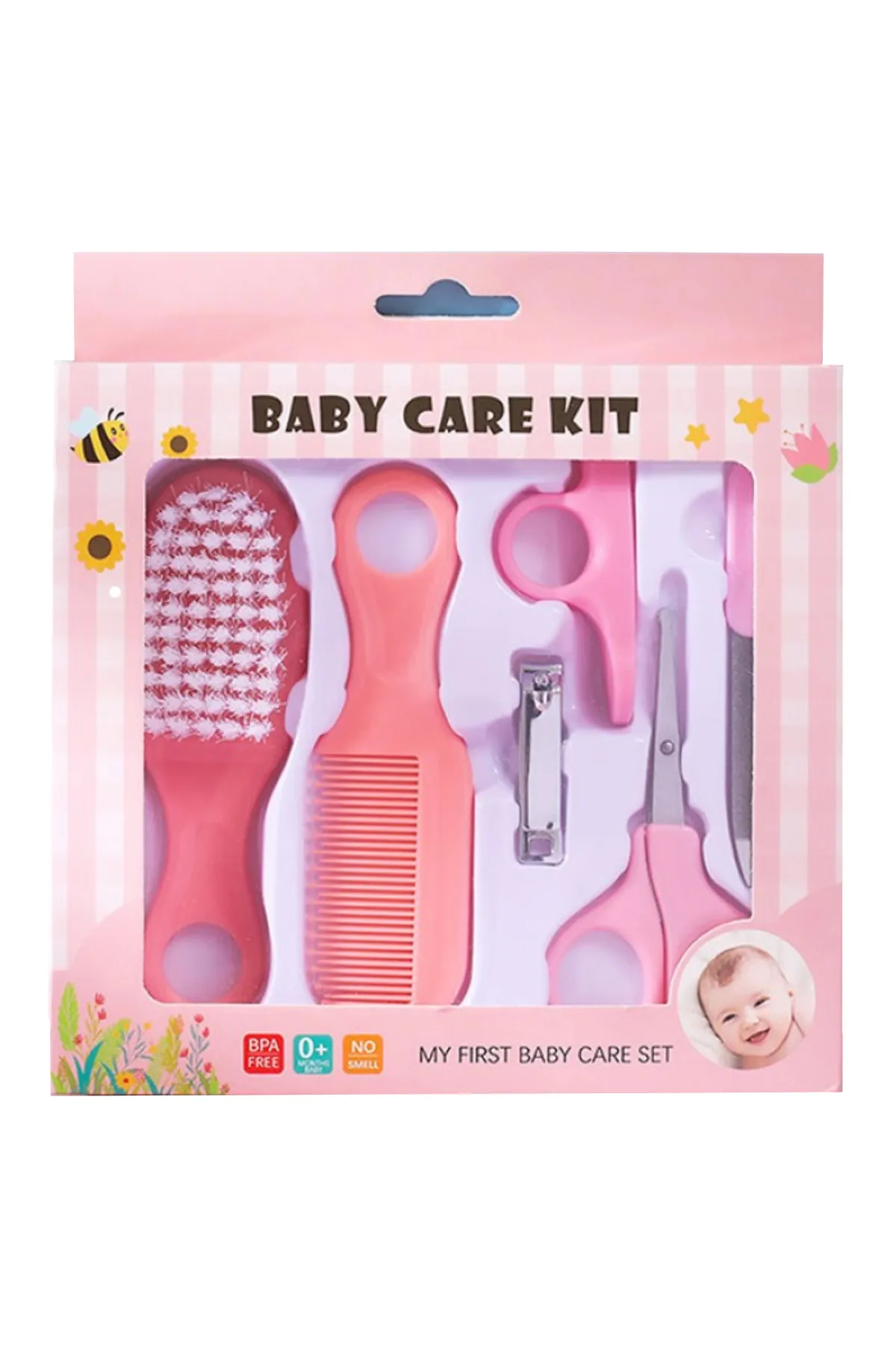 Grooming Kit Pack (Pink) - 6Pcs
