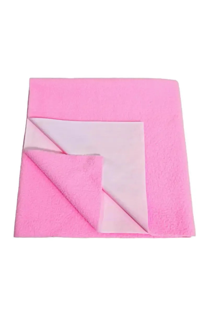 Brandon Polycotton Baby Bed Protecting Mat - Pack of 1 Large (Pink)