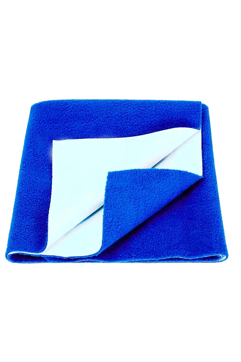Polycotton Baby Bed Protecting Mat - Pack of 1 Small (Royal Blue)