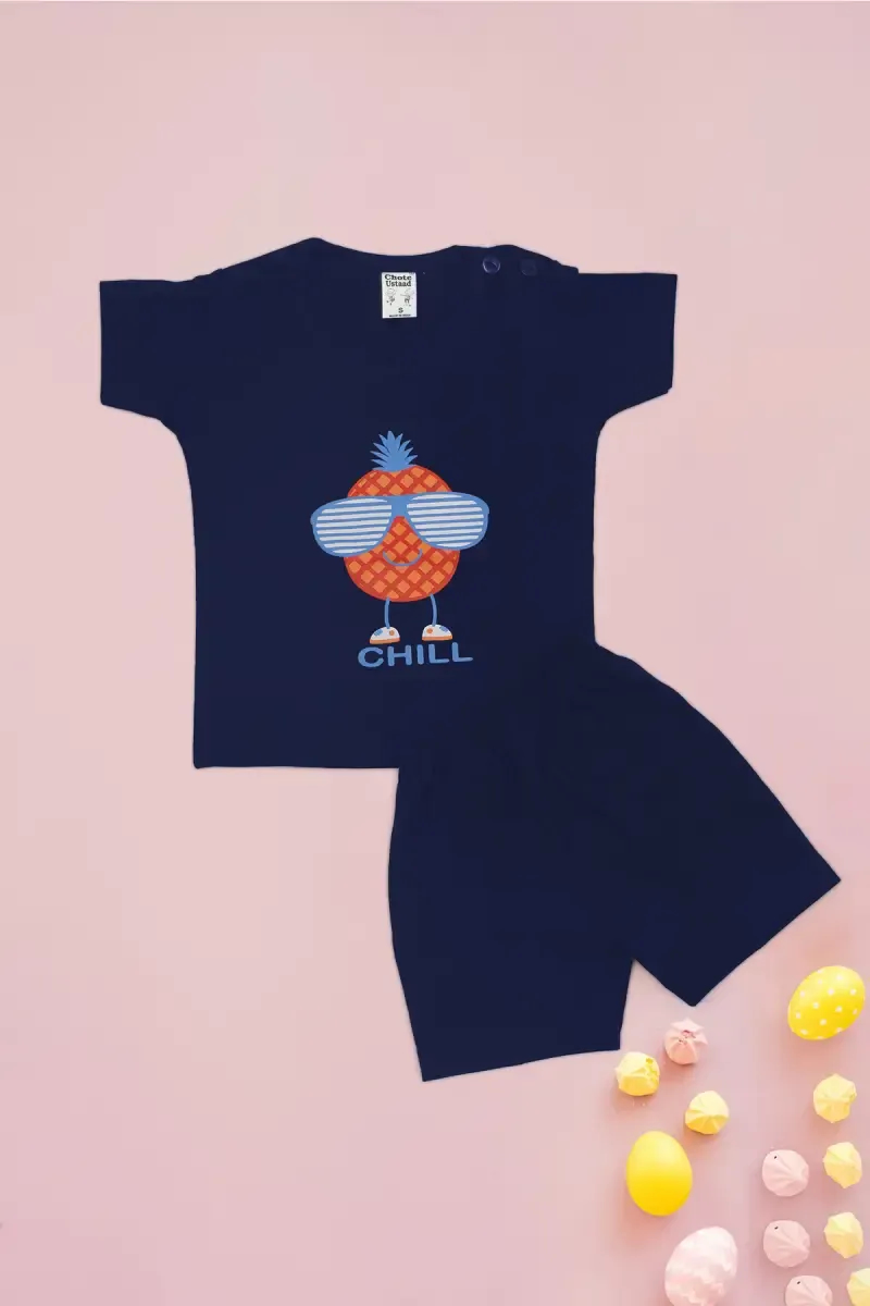 Just Born Printed T-shirt with Shorts Set (2-Pcs Set)