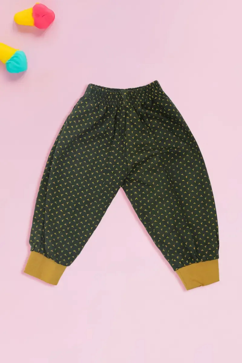 Just Born Printed Cotton Pant 