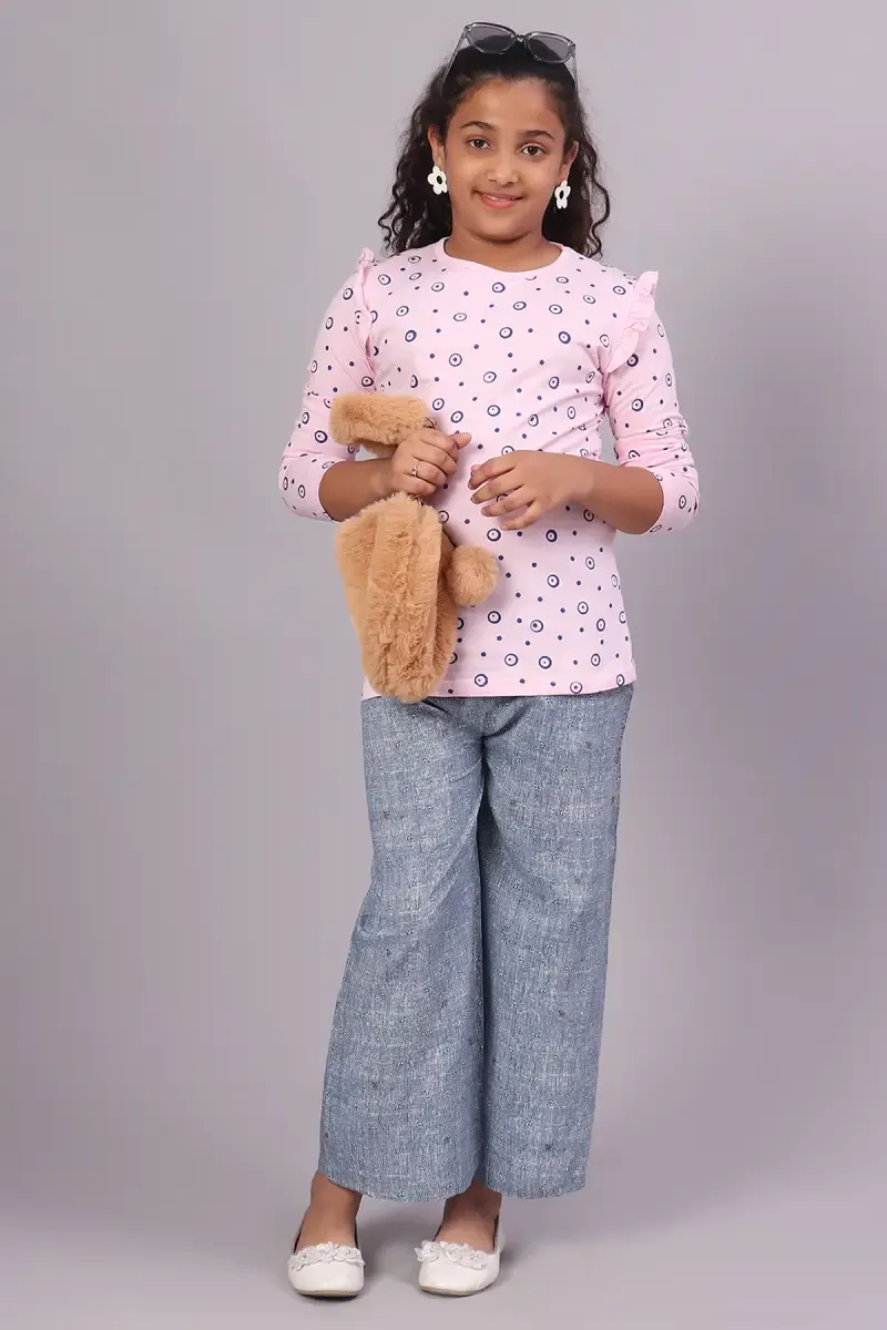 Cotton Conversational Printed T-Shirt for Girl (2-16 Yrs)