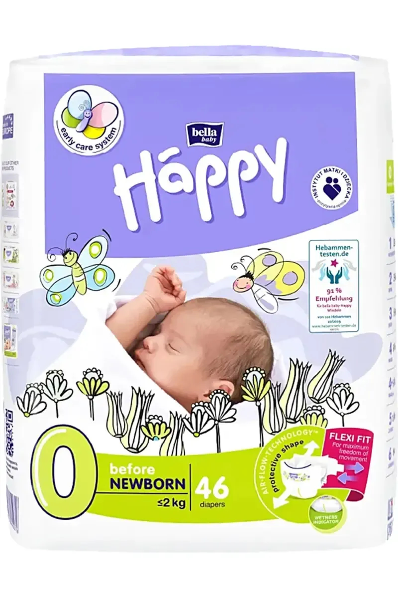 Baby Happy Diapers For Just born (46 Piece)