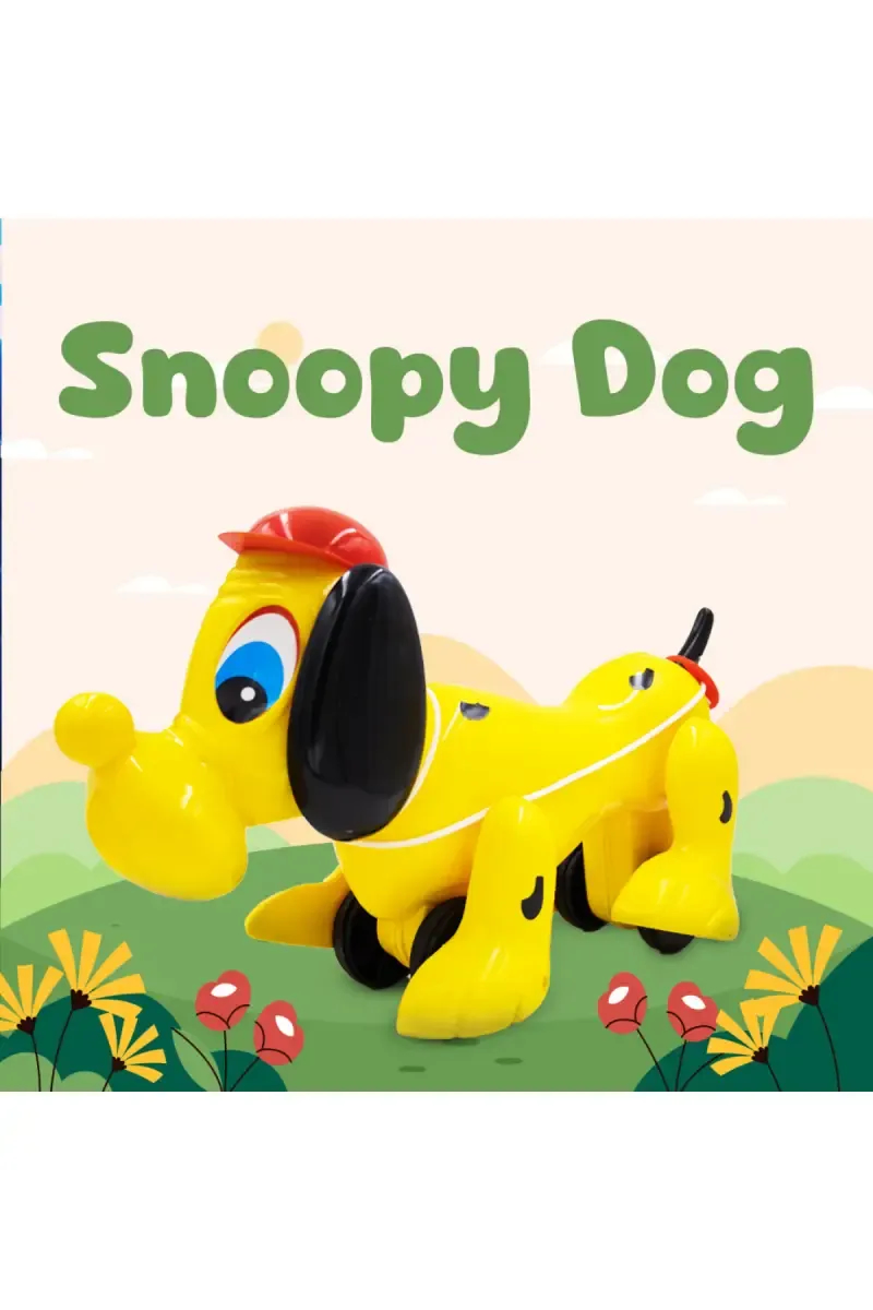My Snoopy Dog Pull Along Toy - Pack of 1 (Yellow)