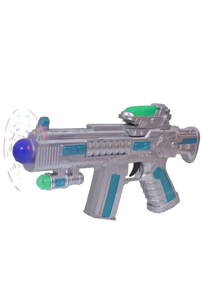 Space Musical Toy Gun for Kids (Multicolor, Pack Of 1)
