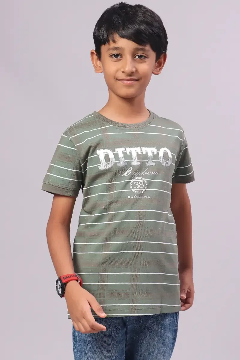 Typographic Print T-shirt for Boy