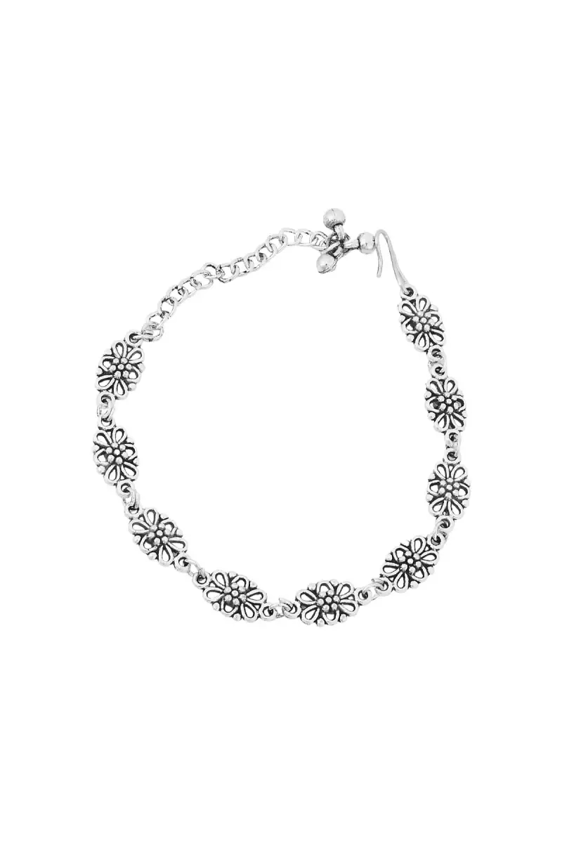 Fancy Collection Oxidized Silver Bracelet For Girls and Women