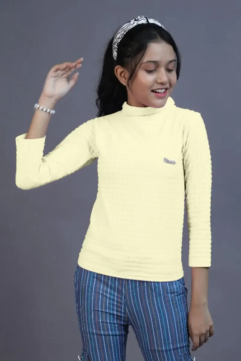 Girl's Corduroy Solid Top (3 - 11 Yrs)
