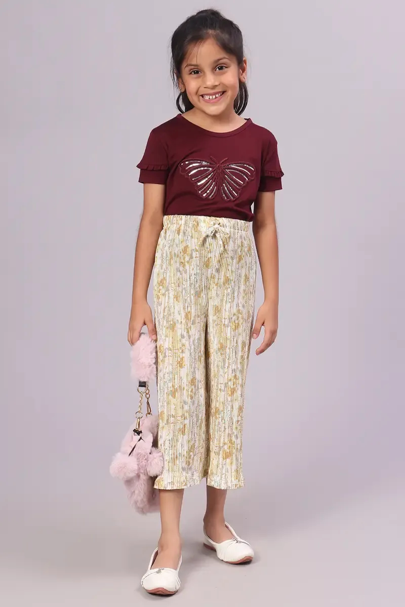 Girl's Nylon Printed Palazzo (2 - 17 Yrs)