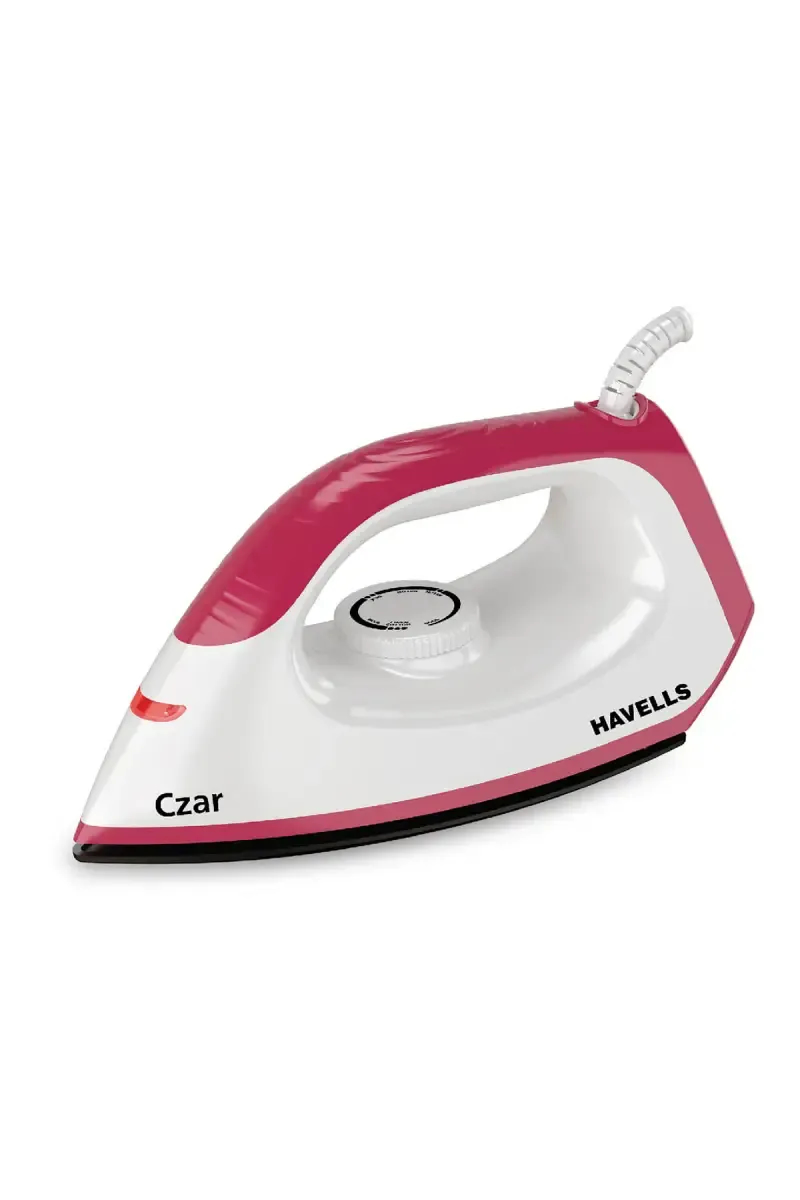 Havells Czar 1000 W Dry Iron Box (Ruby & White)