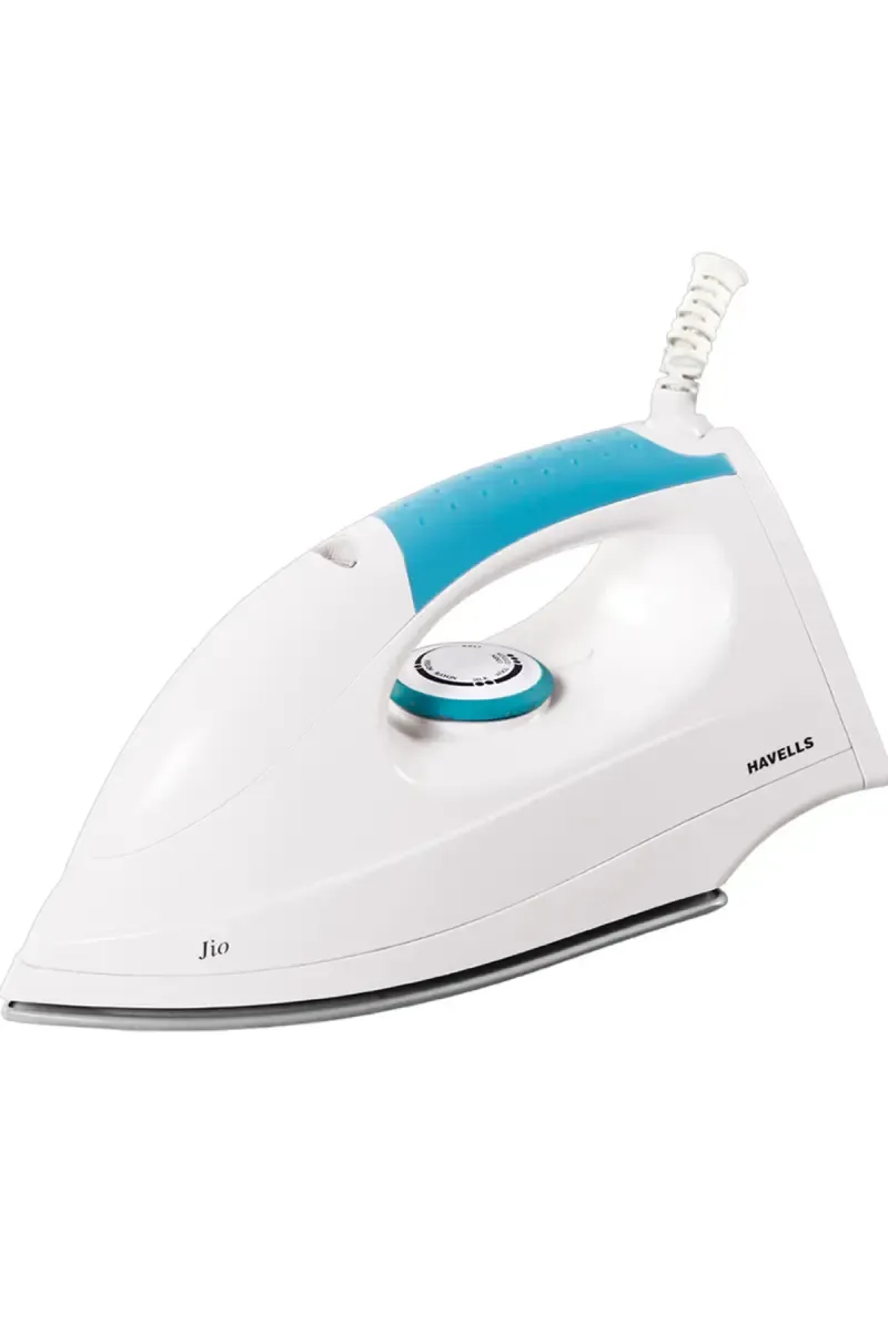 Havells Jio 1000 W Dry Iron Box (White & Blue)