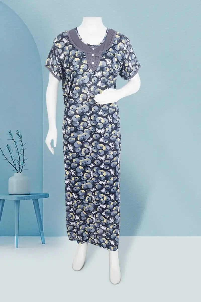 Polyester Conversational Printed Nighty for Women
