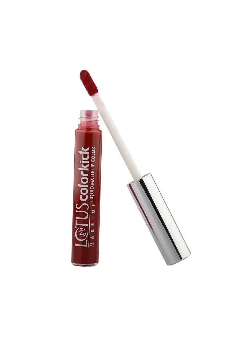Lotus Make-up Liquid Matte LipColor - 6gm (Wine Tour) 