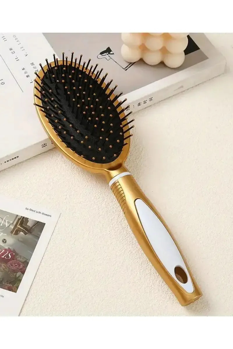 Full Coverage Soft Hair Brush(Gold) - Pack of 1