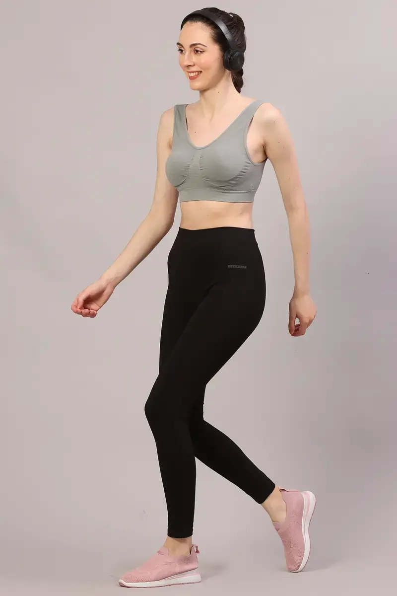 Cotton Lycra Solid Track Pant for Women
