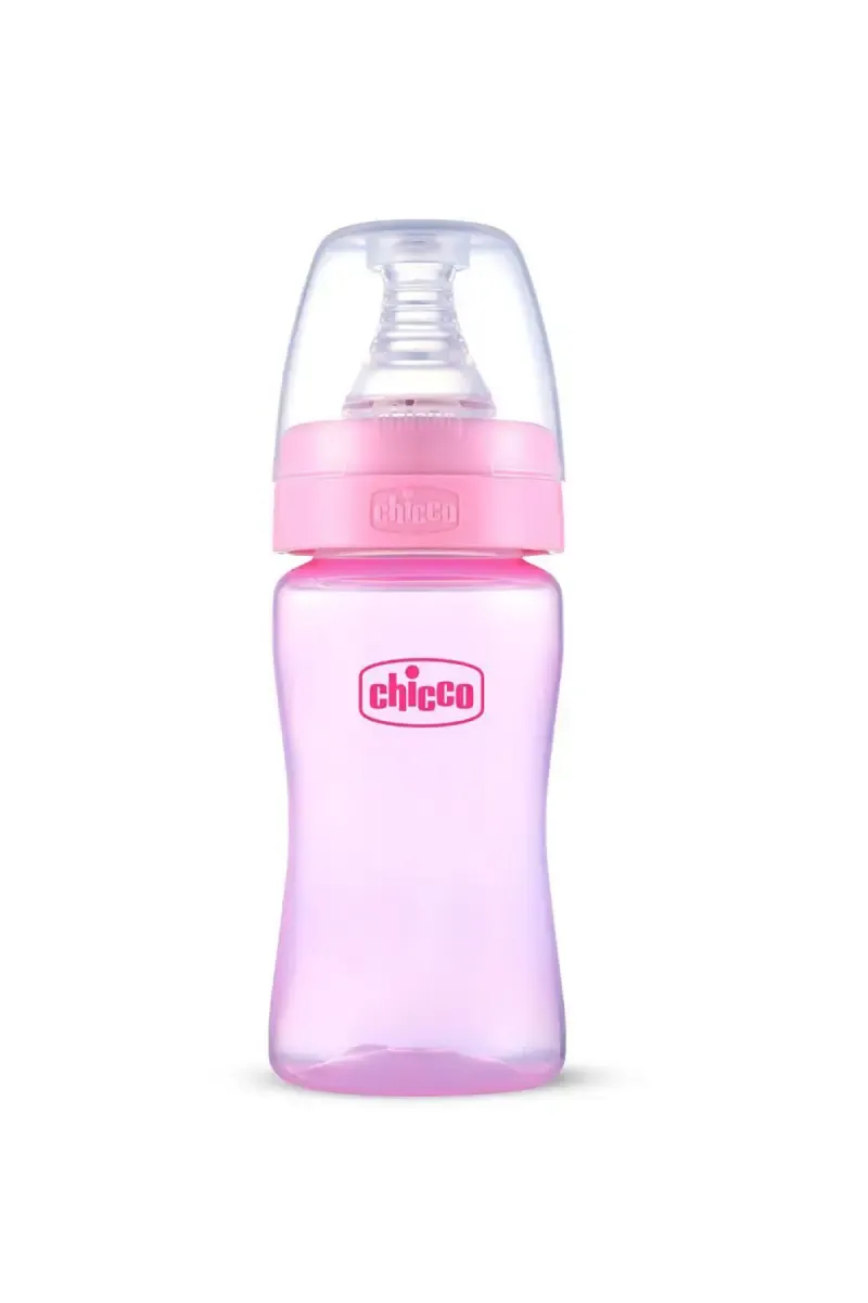 Chicco Baby Feeding Bottle (Pink) - 125ml 