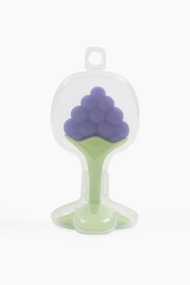 Silicone Fruit Shape Teether For Toddlers (Blue)