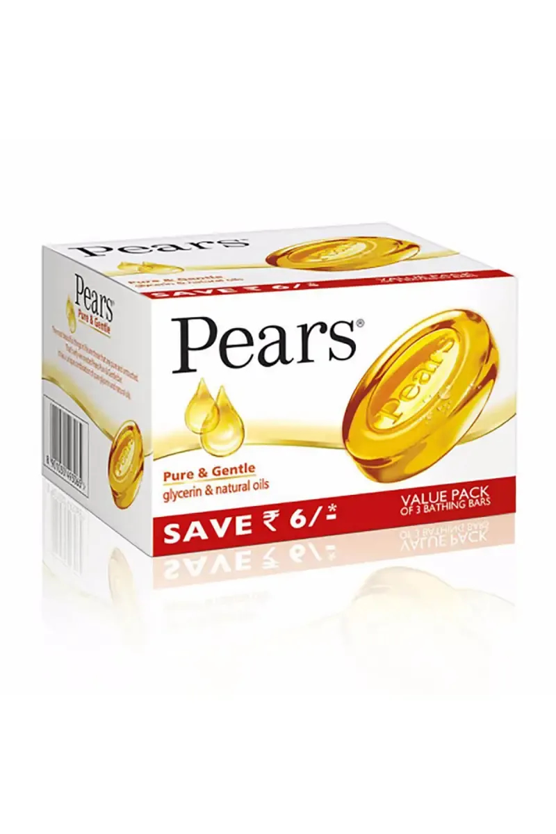 Pears Pure & Gentle Soap Bar (3 X 125gm)