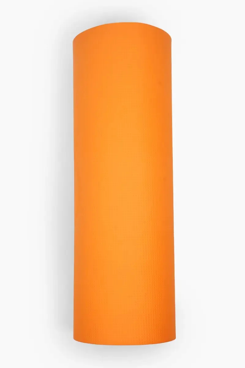 Premium 8mm Reversible Yoga Mat with Anti-Tear Design, Dual Color (Orange & Black)