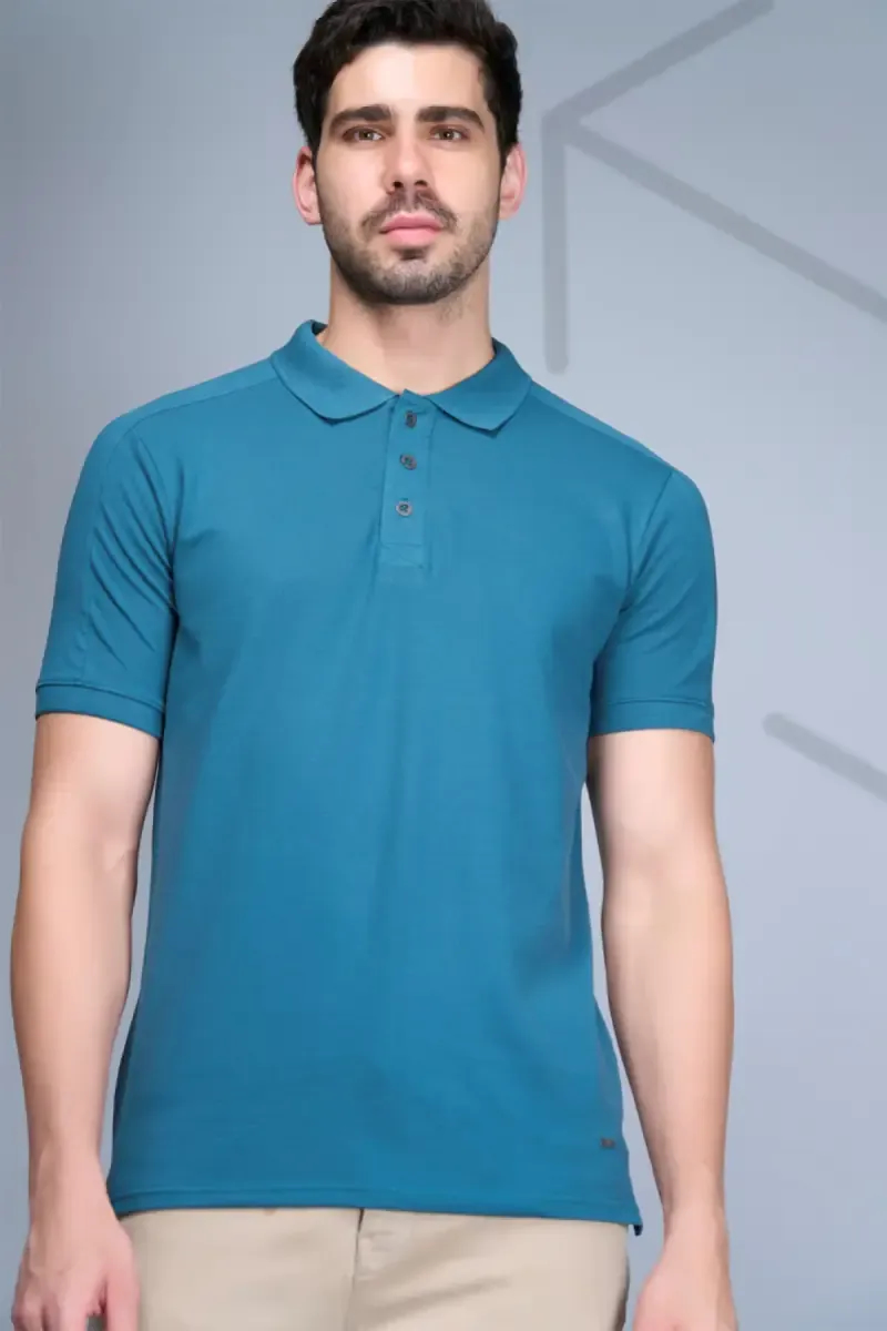 Men's Solid Half Sleeve Polo T-shirt