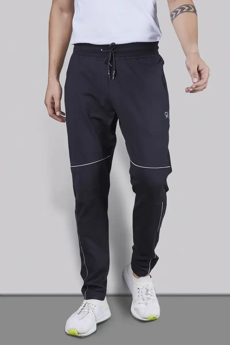 Cotton Printed Regular Fit Track Pants for Men