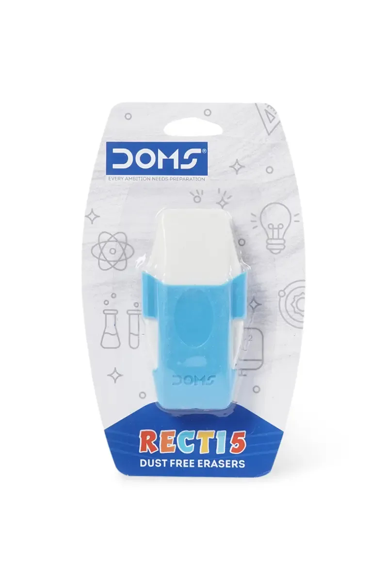 Doms Recti 5 Eraser (Blue) - Pack of 1