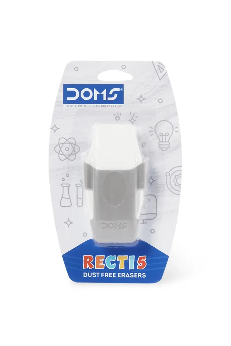Doms Recti 5 Eraser (Grey) - Pack of 1