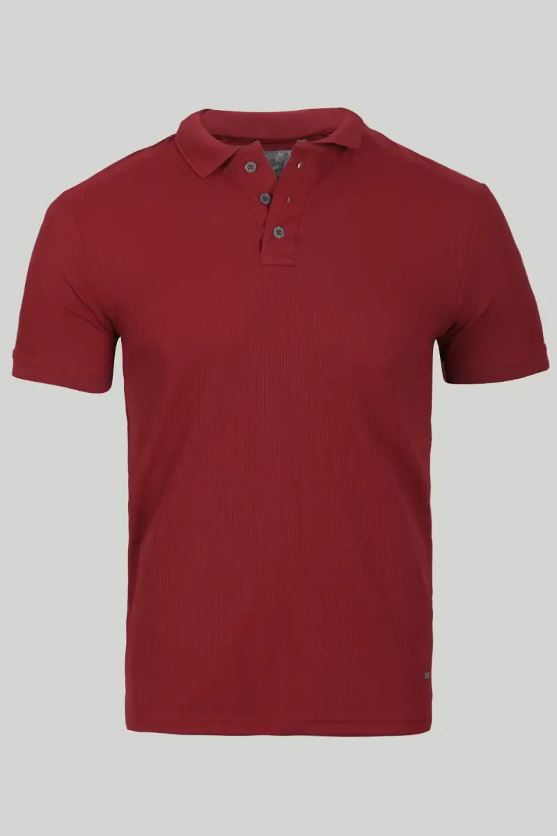 Men's Cotton Polo Neck Casual T-shirt