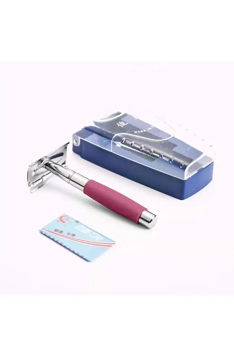 Classic Shaver with Stainless Steel Blade (Red) - Pack of 1