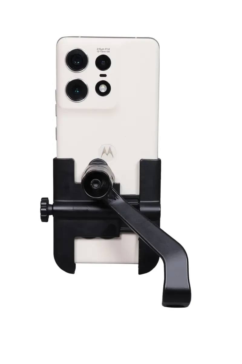 Cycling Treasure Aluminum Alloy Mobile Holder for Bicycles, Motorcycles, Scooters (Black)
