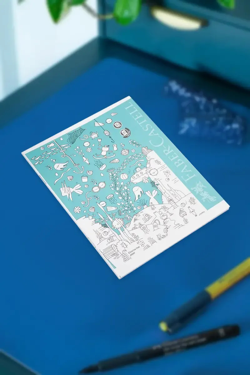Faber Castell Ruled Student Notebook (Sky Blue) - 80 Pages