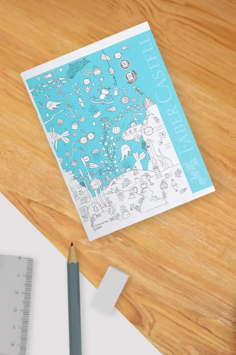 Faber Castell Student Notebook Single Line – 80 Pages (Sky Blue)