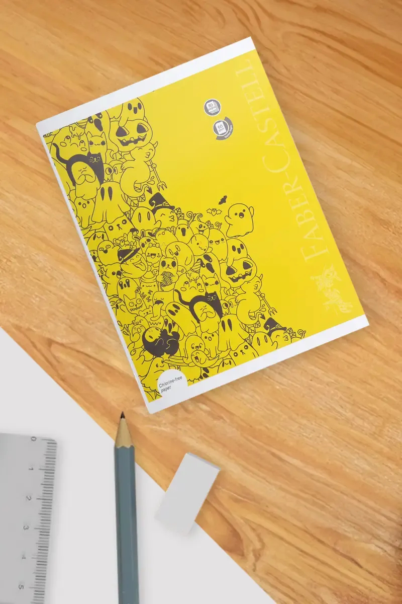 Faber Castell Student Notebook Single Line – 80 Pages (Yellow)