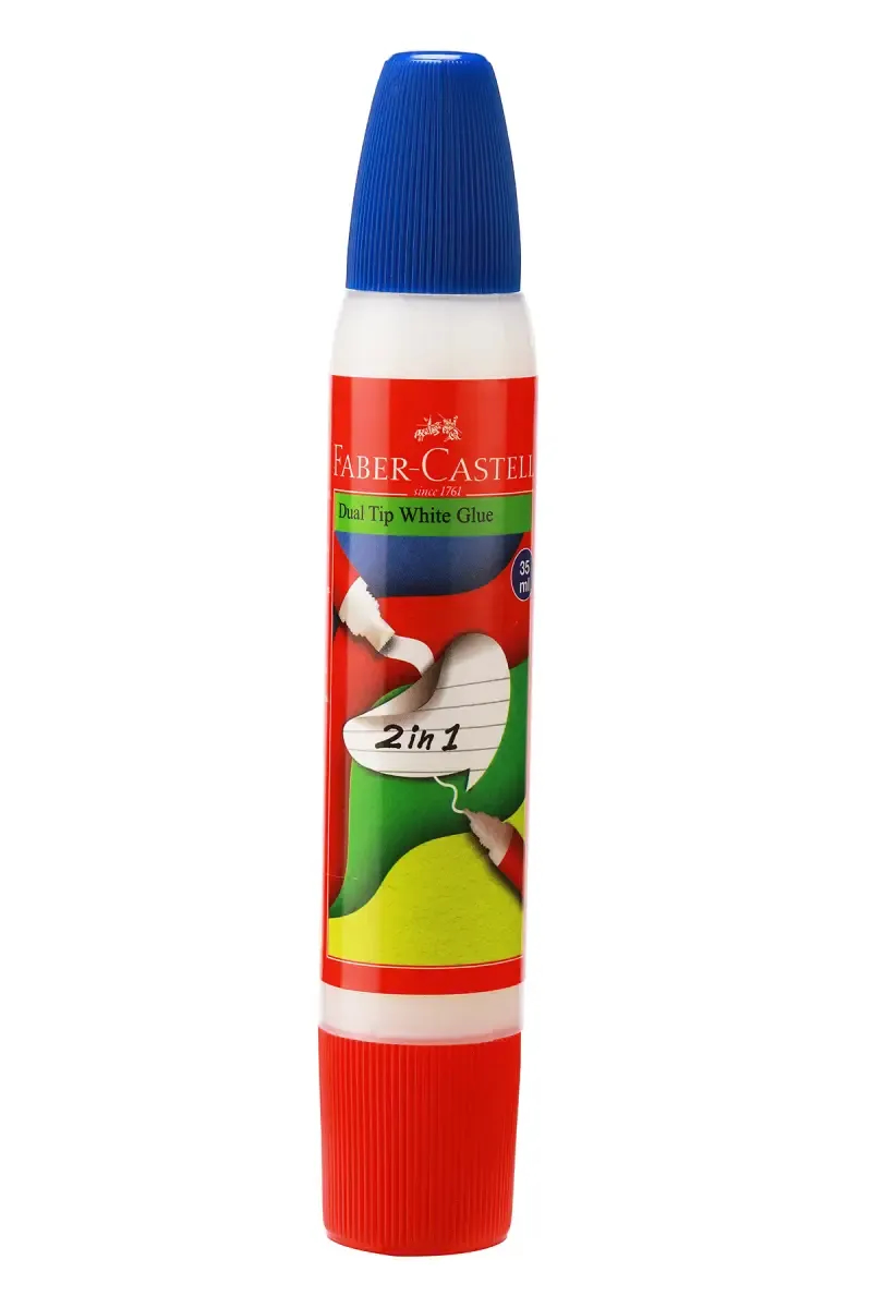 Faber Castell Dual Tip White Glue 35 ml (Pack of 1)- Multicolor