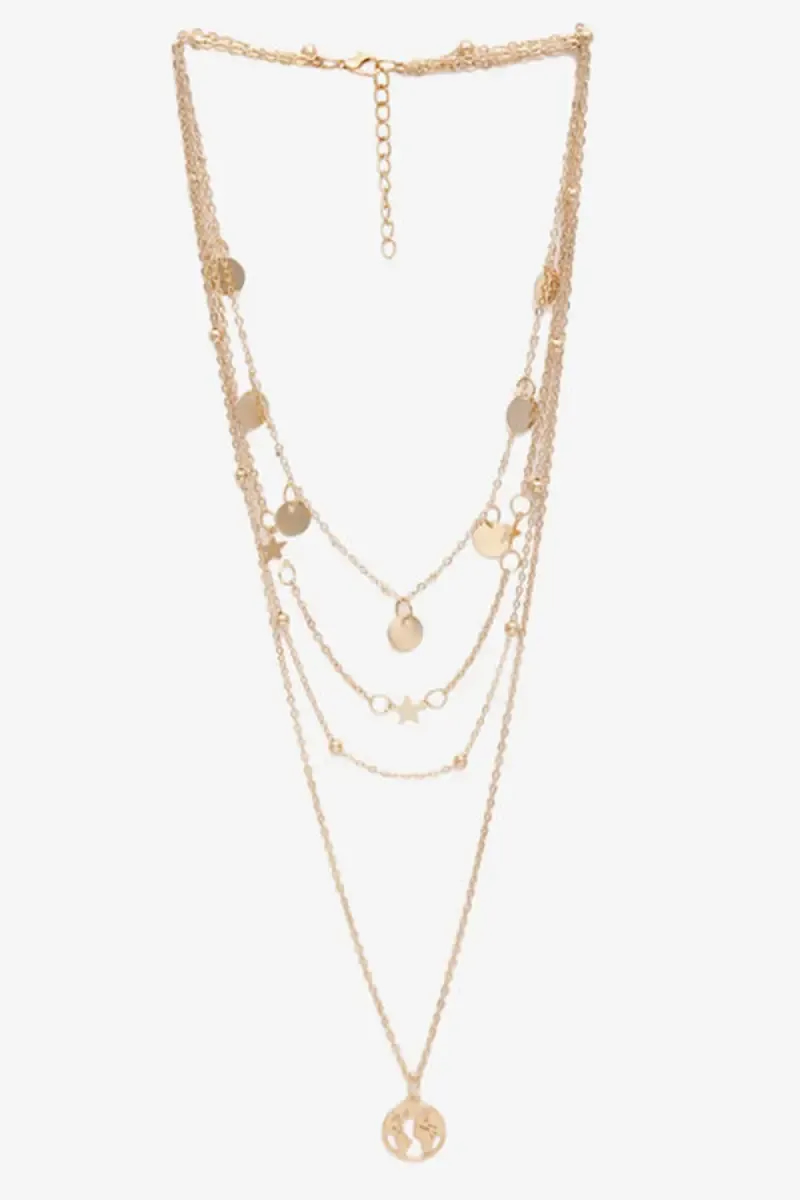 Stylish Layered Pendant Necklace for Girls & Women 