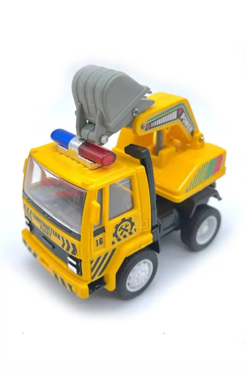Centy Excavator Pull Back Action Toy (Yellow)