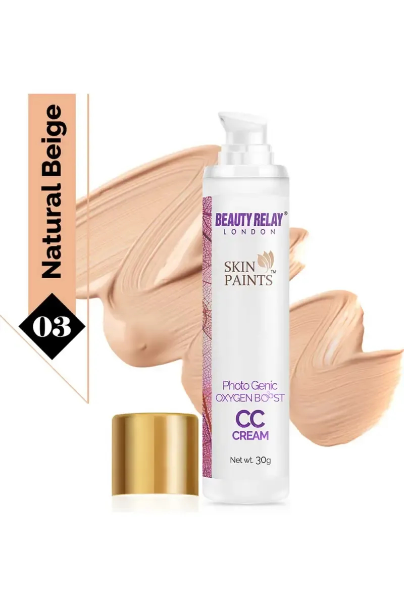 Skin Paints Photo Genic Oxygen Boost Cc Cream - 30g (Natural Beige)