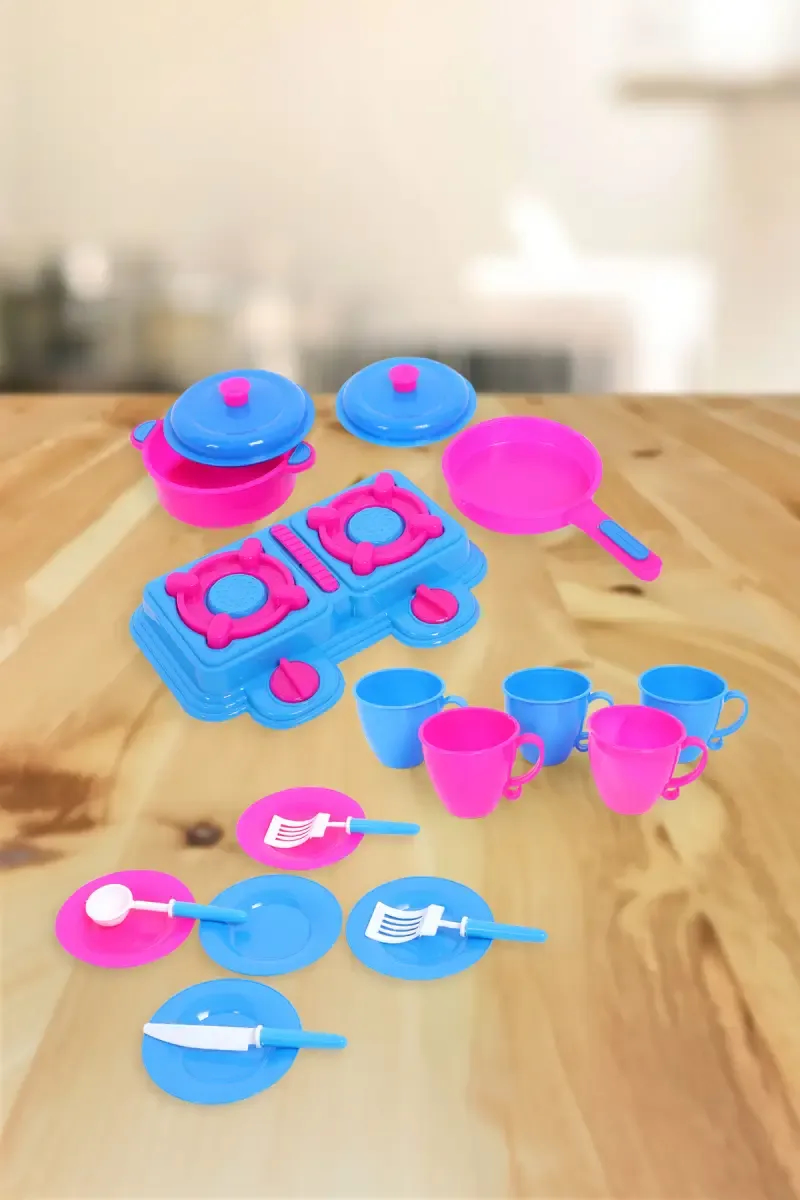Kitchen Play Set for Kids - 20 Pcs