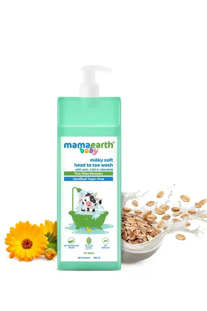 Mamaearth Milky Soft Head to Toe Wash for Babies - 400ml