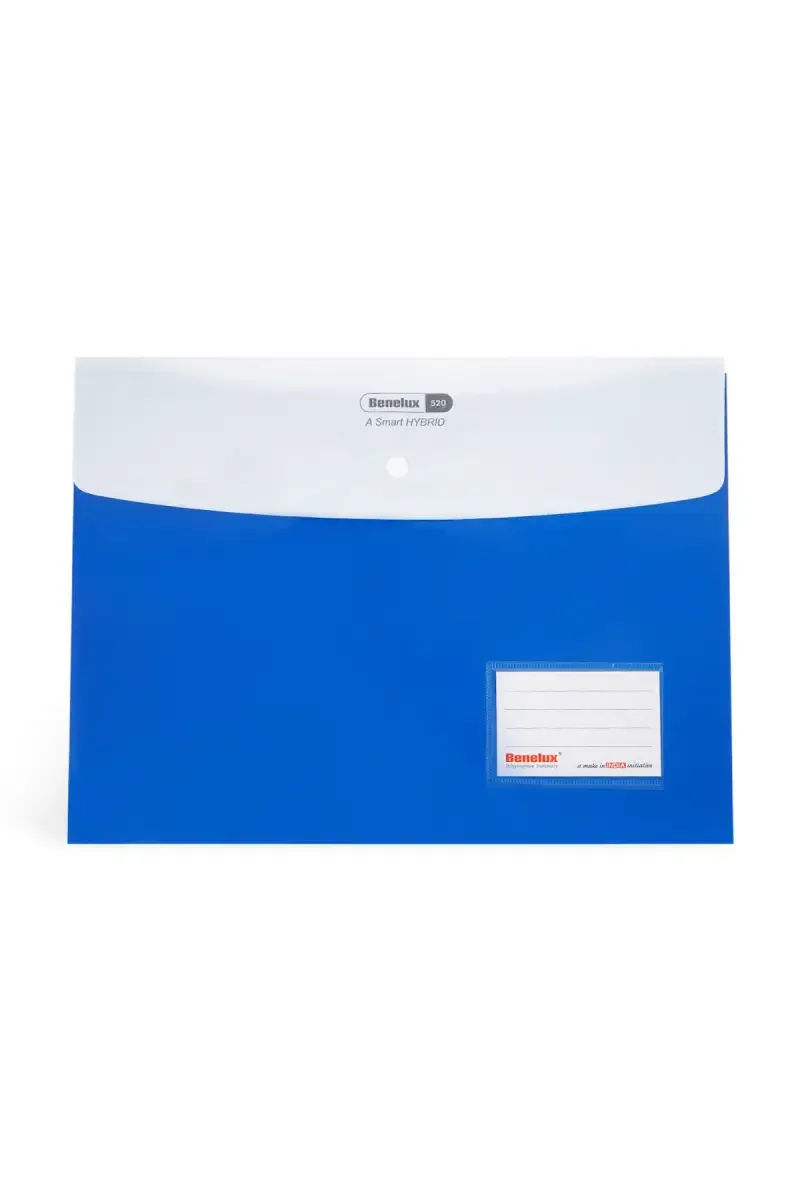 Snap Button Utility Folder (FC Size) - Blue