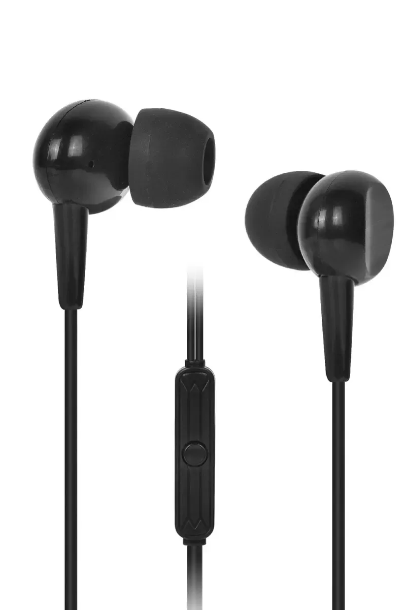 Gizmore ME314 3.5mm In Ear Wired Earphone with Secure in-Ear Fit, Clear Sound (Black)