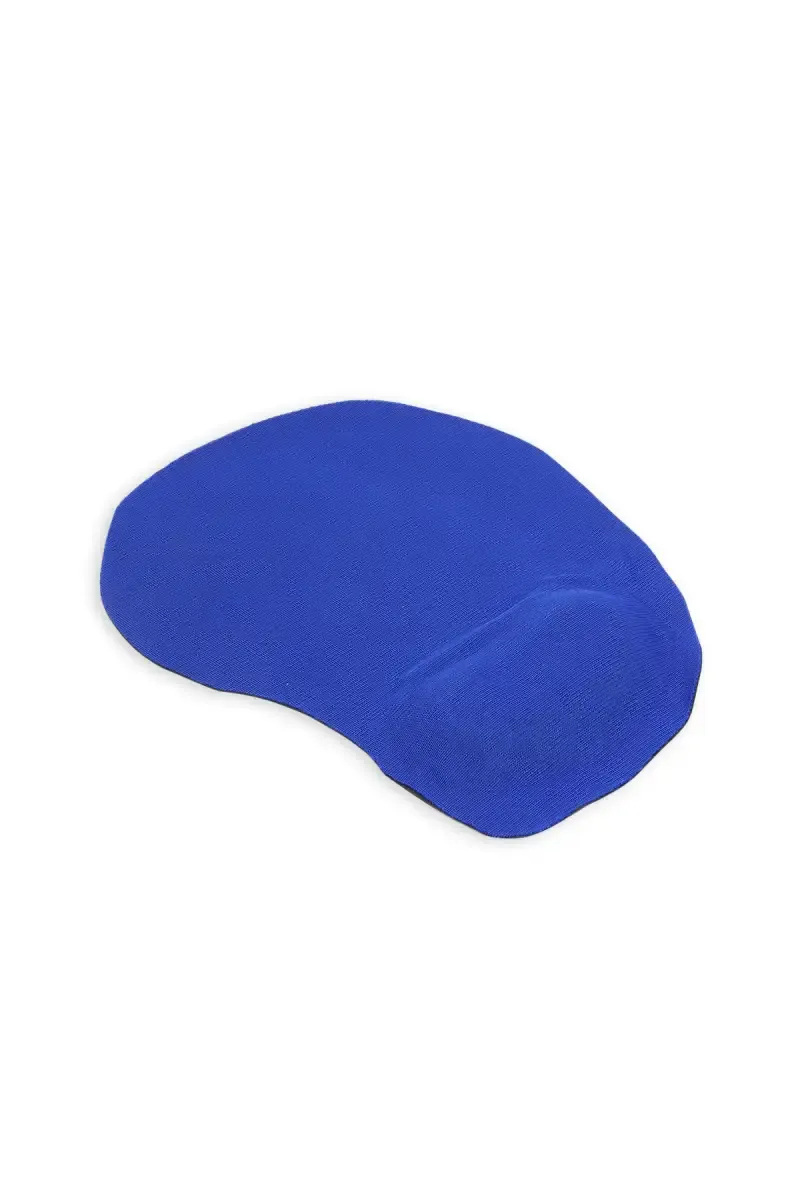 Rubber Ergonomic Mouse Pad with Comfortable Gel Wrist Rest Support (Blue )