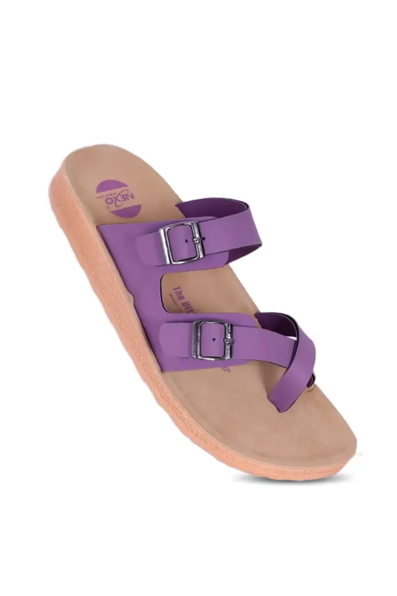 Comfort Buckle Toe Loop Slippers for Women