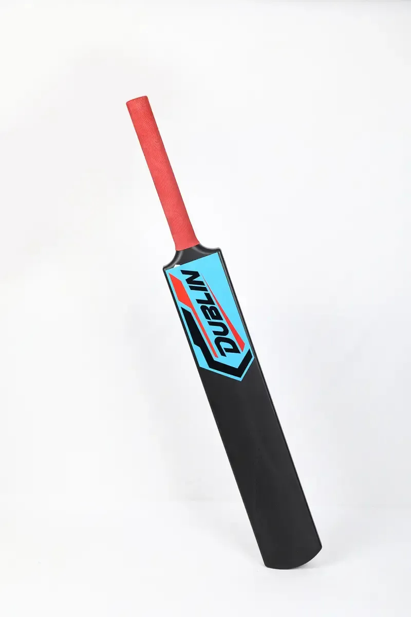 Fiber Cricket Bat With Rubber Grip (Black)- Size 7