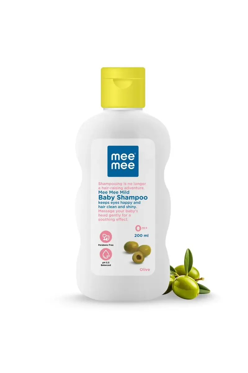 Mee Mee Mild Baby Shampoo with Olive Extracts- 200 ml (Pack of 1) 