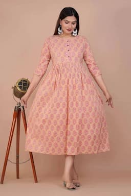 Cotton Printed Maternity Kurti for Women 000174L40PEA